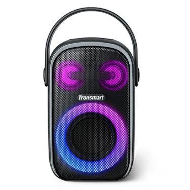 Imagem de Tronsmart Alto-falante Bluetooth portátil Halo 100 para festas, sistema de som de 3 vias, emparelhamento estéreo, show de luzes, à prova d'água IPX6, reprodução 18H, equalizador personalizado e baixo