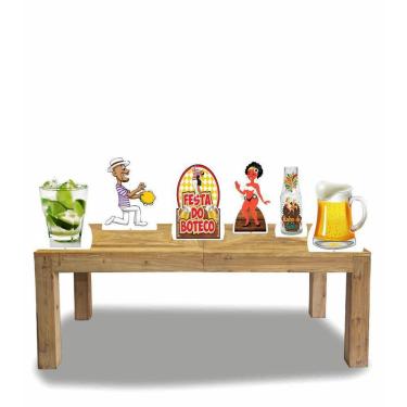 Imagem de Kit Display De Mesa Festa Boteco 6 Totem 22Cm