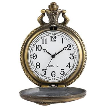 Imagem de ZALTAS Relógio de bolso de quartzo chinês Panda Relógio de bolso Suéter Cadeia Colar Relógio Pingente