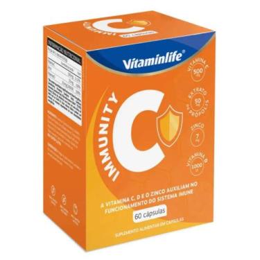 Imagem de Immunity C Zinco Propolis Vit C E D 60 Caps Vitaminlife