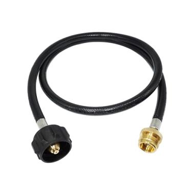 Imagem de Generic Adaptador de recarga de propano, adaptador de mangueira, cilindro plano, acoplador de tanque de gás, adaptador de tanque de propano para churrasco, 4 pés