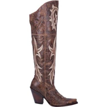 Imagem de Dan Post Bota feminina Jilted Western, Marrom, 7.5
