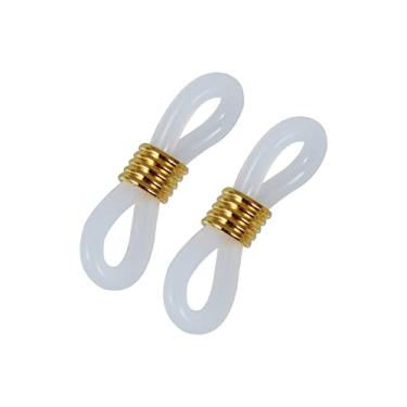 Imagem de SEWOART 100 Unidades Corrente Sem Óculos Suporte Do Conector Retentor Porta Óculos De Sol Anel De Amarração De Cordão De Óculos Corrente De Óculos Antiderrapante Senhorita Acessórios