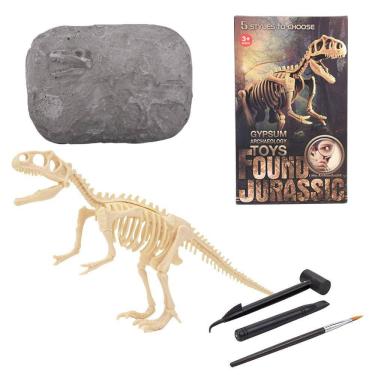 Imagem de Conjunto de esqueleto de dinossauro de escavação Brinquedo de realização de educação fóssil de escavação de dinossauro