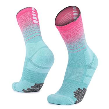 Imagem de Meias,YIWENG Meias de basquete masculino feminino respiráveis meias de futebol americano meias esportivas com almofada