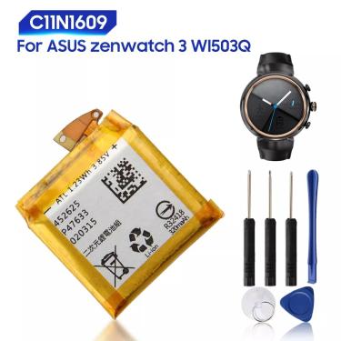 Imagem de Bateria original de substituição para asus zenwatch 3  bateria genuína de relógio 340mah wi503q