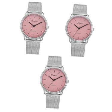 Imagem de Holibanna 3 Pecas relógio de quartzo feminino relógio de quartzo para mulheres de negócios quartzo da moda relógios relógio de quartzo comercial universal Assistir Senhorita