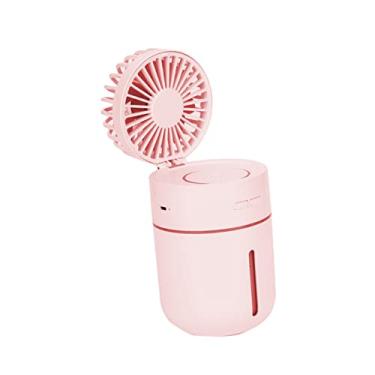 Imagem de BESTOYARD ventilador portátil difusor portátil ventilador de ar condicionado portátil ventiladores de nebulização ventilador de mesa fã mini ventilador spray umidificador t9 rosa