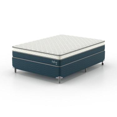 Imagem de Conjunto Casal Safira 1,38x1,88x0,63 Azul