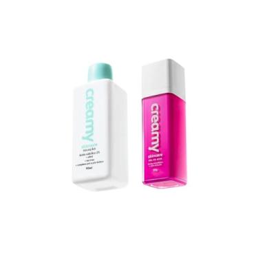 Imagem de Kit Creamy Tônico 90ml Antiacne Ácido Salicílico 2% + Gel Clareador Creamy Ácido Mandélico 7% 30ml
