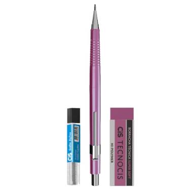 Imagem de CIS KIT TECNOCIS BOHO - 1 Lapiseira 0,7mm Corpo Roxa + 1 Borracha + 01 tubo de grafite