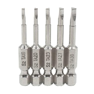 Imagem de It Works Great Conjunto de pontas de chave de fenda triangular, cabeça de parafuso triangular, 5 cm de comprimento, haste sextavada de 1/10.2 cm, aço de liga S2, conjunto de pontas de chave de fenda