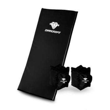 Imagem de Kit Par de Caneleira Tornozeleira de Peso Com Colchonete Fitness Para Treino Funcional Academia Em Casa (4 KG)