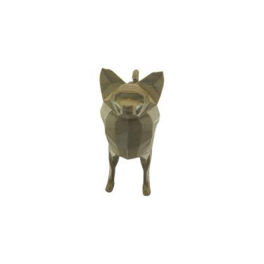 Imagem de Papillon Em Pé Low Poly Cachorro Pet Decoração 3D