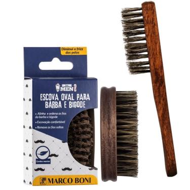 Imagem de 2UN Escova De Madeira Linha Mem Para Barba Bigode Marco Boni