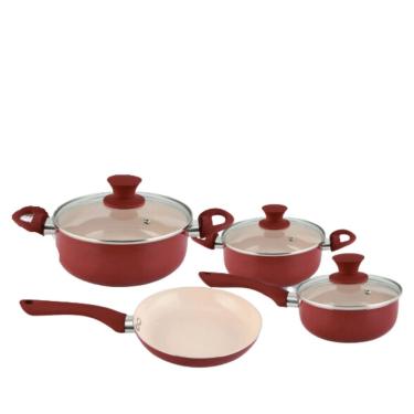 Imagem de Jogo de Panelas Veneza 4 Peças Revestimento em Cerâmica 1,8 mm Rio Home