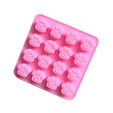 Imagem de Forma Silicone Cachorro Pata Patinha Gato Gummy Biscoito Pet