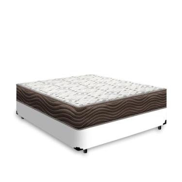 Imagem de Cama Box + Colchão de Espuma D45 - Iso 150 - Ortobom (Branco, Casal)