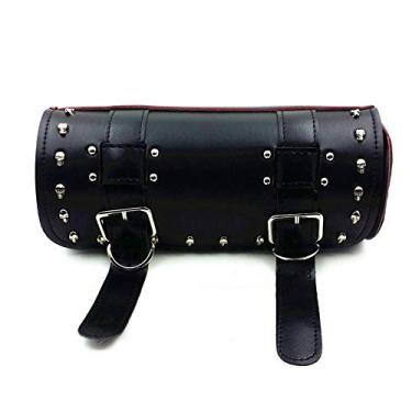 Imagem de Kit de rolo de ferramentas de garfo de caveira de motocicleta, alforje, rolo, barril, cruiser, helicóptero, bobbe para Harley Kawasaki Yamaha