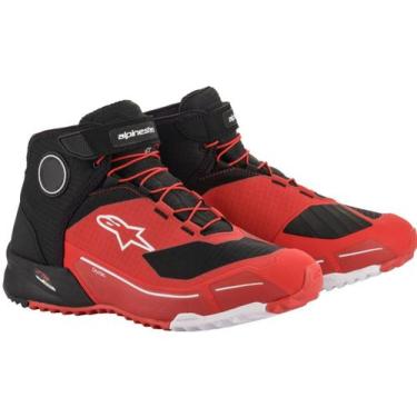 Imagem de Bota Alpinestars Crx Drystar Preto Vermelho Impermeável