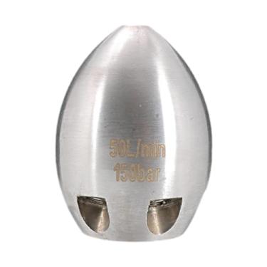 Imagem de Gralara Pontas de limpeza de bico de jato de esgoto G1/2 Rosca fêmea de aço para limpeza de alta pressão Máquina de lavagem Equipamento de limpeza Bico de, 50l