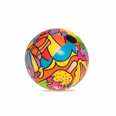 Imagem de Bestway Bola de praia inflável de 91 cm com design de arte pop