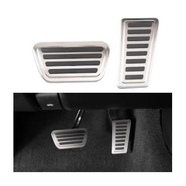 Imagem de Motrobe Dodge Ram 1500 2019 2020 2021 2022 2023 acessórios capas de pedal, kit de pastilhas de pedal de acelerador de combustível de liga de alumínio antiderrapante apto para Dodge Ram 1500 não serve