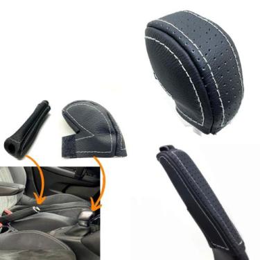 Imagem de Capas couro freio mão e manopla câmbio manual 208 Like 2021 2022 2023 