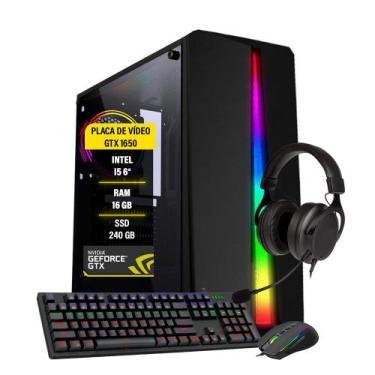Imagem de PC GAMER I5 6º 16GB GTX 1650 4GB SSD 240 GB - AMORIM SHOP