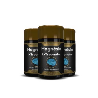 Imagem de 3X MAGNESIO TREONATO 60CAPS HF SUPLEMENTOS-Unissex