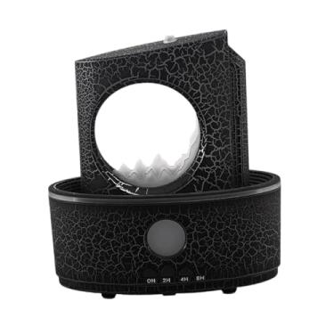 Imagem de Kuntesetty Umidificador Portátil com Difusor de Óleos Essenciais E Luz Noturna para Ambientes, Rachaduras pretas