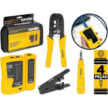 Imagem de Alicate De Crimpar Crimpagem E Testador Cabo De Rede Vonder3870004000