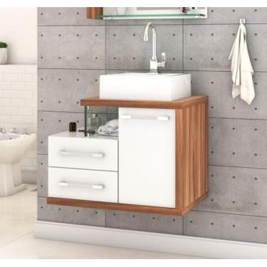 Imagem de Gabinete Armário p/Banheiro (Balcão C/cuba Q355) Legno 650 - Compace, 