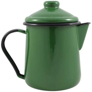 Imagem de Leiteira Tradicional Esmaltada Nr12 Verde 1100 ml - Ewel - Ewel Esmalt