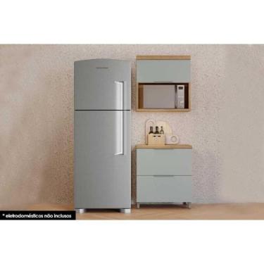 Imagem de Kit de Cozinha Modulada 2 Peças Marquesa Gourmet C2P26 Nature/Verde-Ne