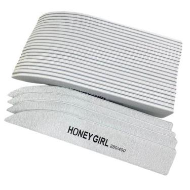 Imagem de 25 Lixas Honey Girl Gramatura 280/400 Para Unha Gel
