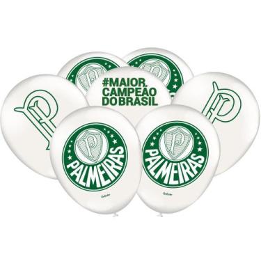 Imagem de 25 Balão bexigas n9" Decoração Festa Palmeiras - festcolor