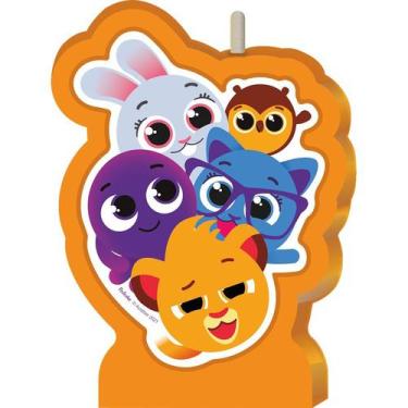 Imagem de Vela PLANA BOLOFOFOS Decoração festa - FESTCOLLOR