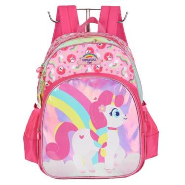 Imagem de Mochila Escolar Menina Bolsa Feminina Unicornio Up4you, Pink