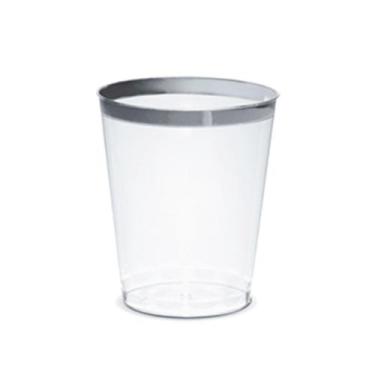 Imagem de Copos Descartáveis Silver Plastic 12 Unidades