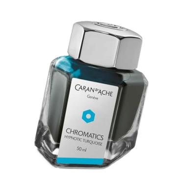 Imagem de Caran D'Ache Chromatics Tinta Para Caneta Tinteiro, Azul (Hypnotic Turquoise), 50 ml