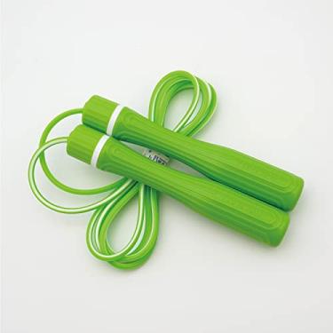 Imagem de Corda de pular para crianças – leve, ajustável, sem emaranhados, cordas de pular longas para cardio, boxe, crossfit para meninos e meninas de 6 a 10 anos (verde pop infantil)
