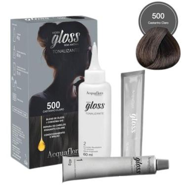 Imagem de Tonalizante Acquaflora Hidra Gloss 500 Castanho Claro
