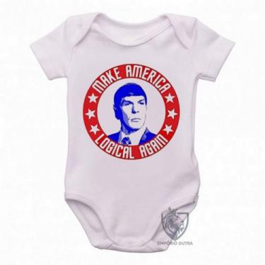 Imagem de body nenê criança roupa bebê  Spock make America - Empório Dutra, M   