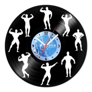 Imagem de Relógio De Parede Disco Vinil Esportes - Fisiculturismo - VES-181 - Mo