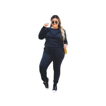 Imagem de Conjunto Inverno Moda Feminina Plus Size Frio Moda P Ao Xgg - Dona Moç
