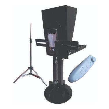 Imagem de Teleprompter Mini +tripé+base, Controle E Adaptador Dslr/cel - Texano