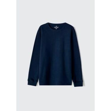 Imagem de Camiseta Manga Longa Hering 5CMY Infantil Masculina Básica Algodão T. 