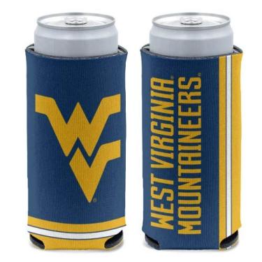 Imagem de WinCraft NCAA West Virginia Mountaineers Slim Can Cooler, cores do time, tamanho único