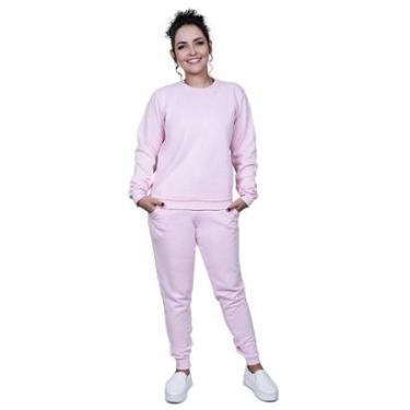 Imagem de Conjunto Techmalhas Moletom Careca Blusa E Calça Inverno Feminino-Feminino